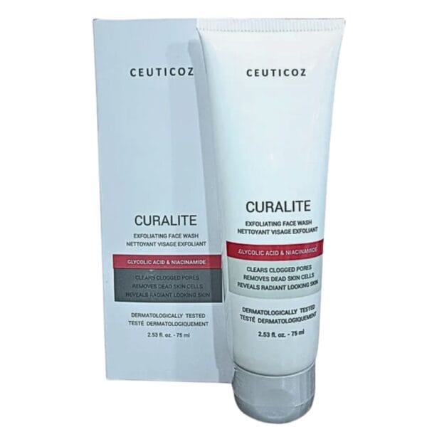 Ceuticoz Curalite Exfoliating Face Wash front