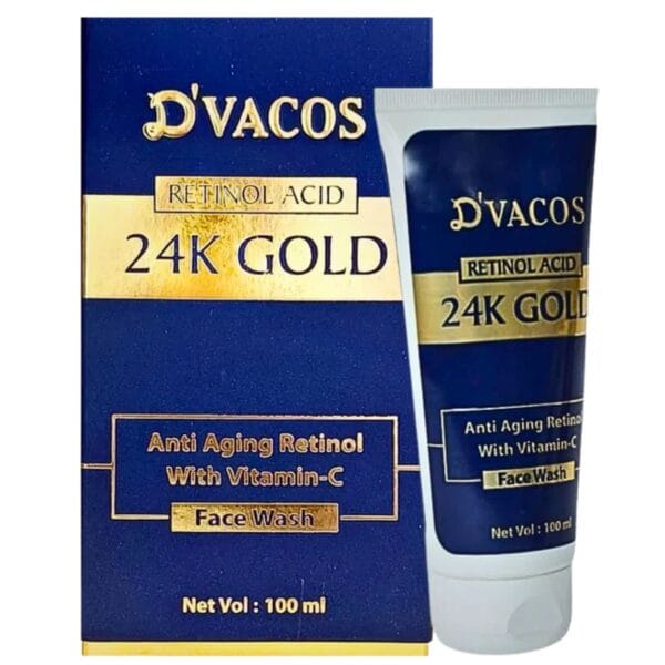 Dvacos 24k Gold Retinol Acid Face wash front