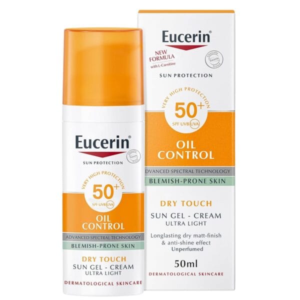 Eucerin Oil Control Dry Touch Sunscreen Gel-Cream SPF 50+ front