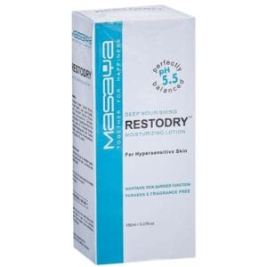 Restodry moisturizing lotion front