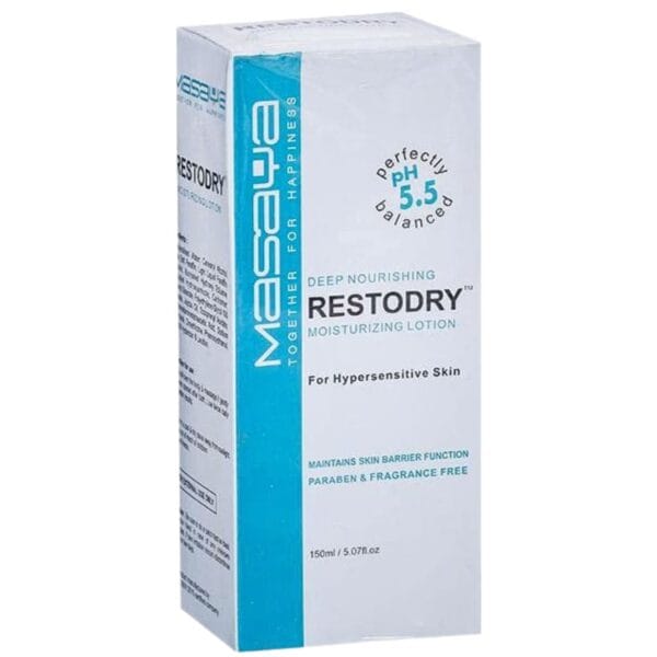 Restodry moisturizing lotion front