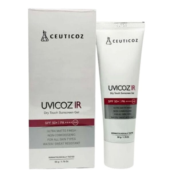 Uvicoz IR Ultra Matte Finish Dry Touch Sunscreen Gel front
