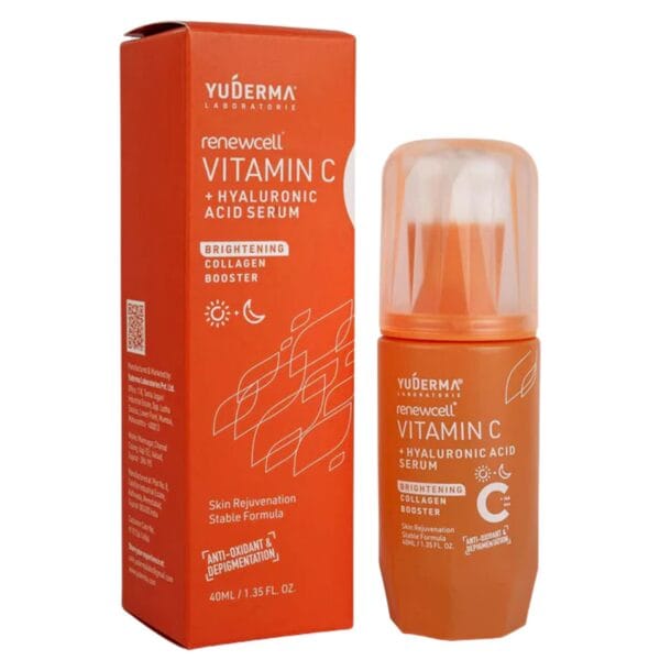 Yuderma Renewcell Vitamin-C + Hyaluronic Acid Serum front